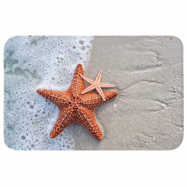 Zeester - Strand - Zee Badmat middel -3d
