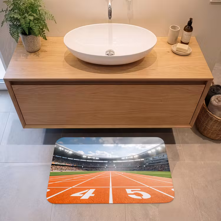 Sintelbaan - Stadion - Sport -Oranje Badmat middel -sfeer1