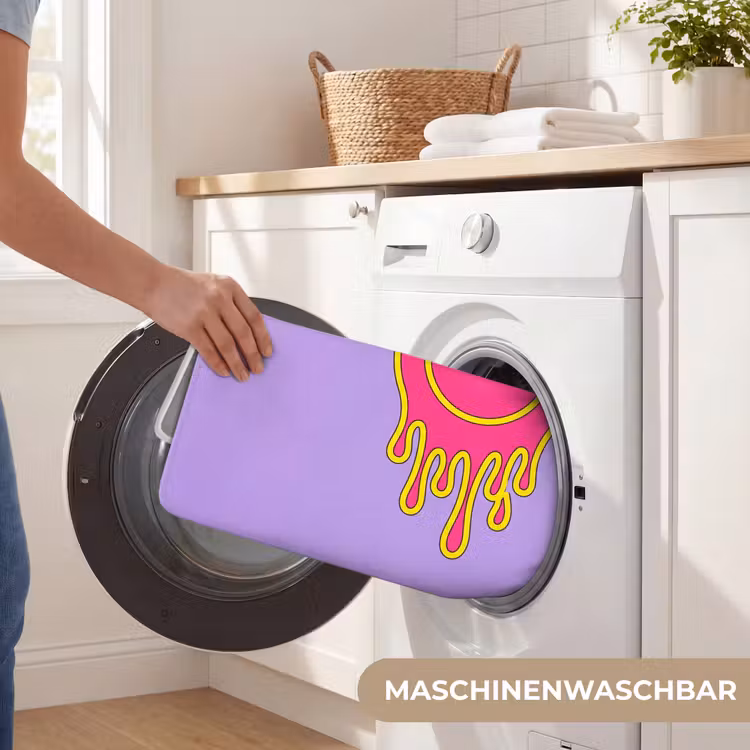 Smiley - Drip - Neon Badmat middel -USP_WasbaarDE