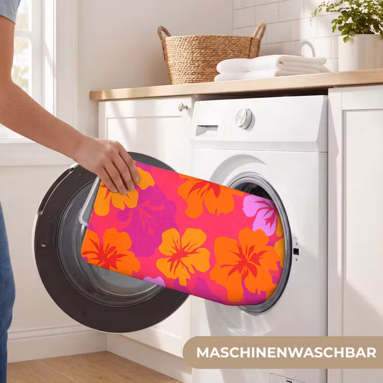Zomers - Hibiscus - Kleurrijk Badmat middel 997 -USP_WasbaarDE
