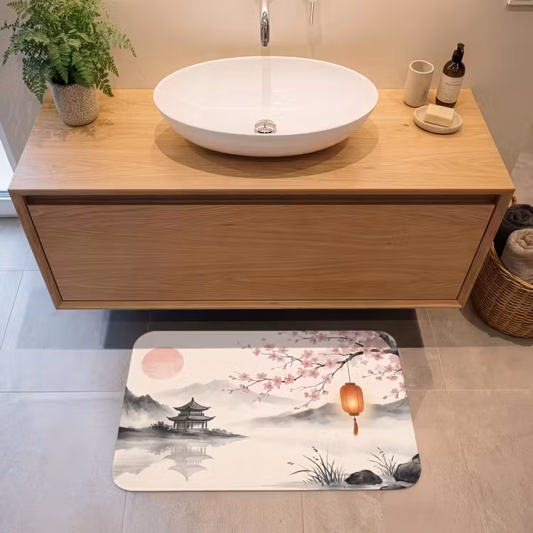 Zon - Japans - Traditioneel Badmat middel -sfeer1