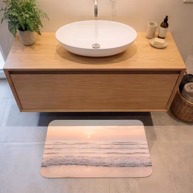 Zon - Strand - Roze Badmat middel -sfeer1