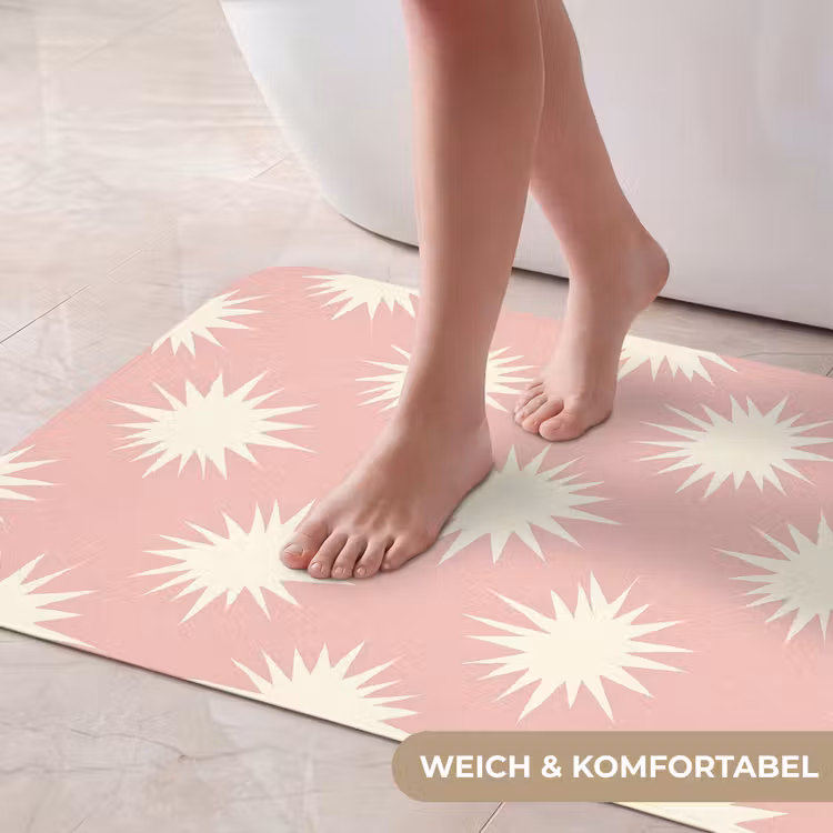 Zonnen - Patroon - Roze Badmat middel 997 -USP_ZachtDE