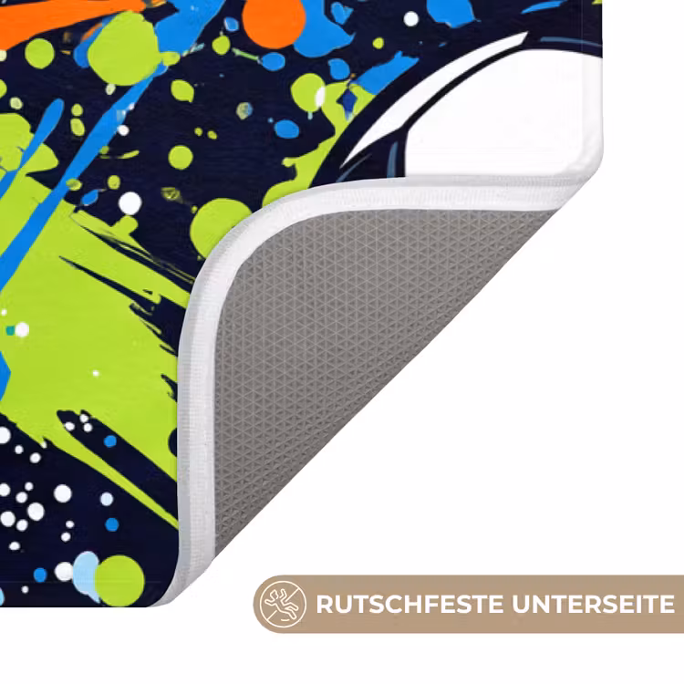 Sport - Ballen - Kleurrijk Badmat middel -USP_AntislipDE