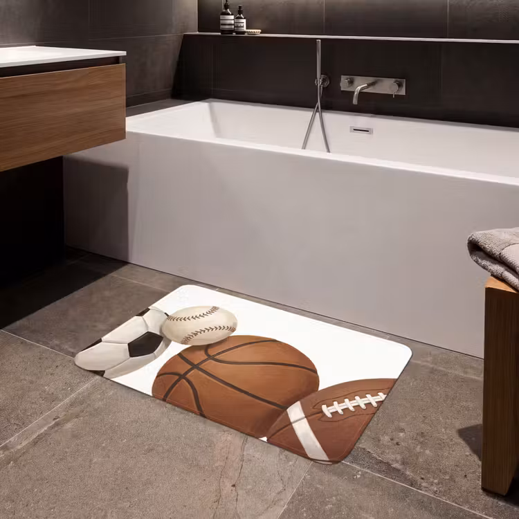 Sport - Ballen - Illustratie Badmat middel -sfeer3