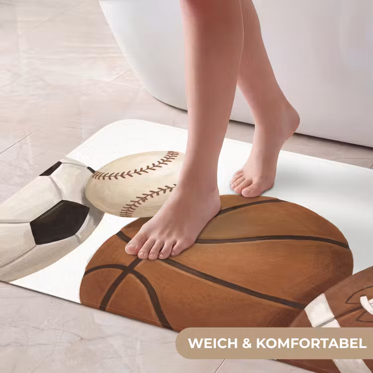 Sport - Ballen - Illustratie Badmat middel -USP_ZachtDE