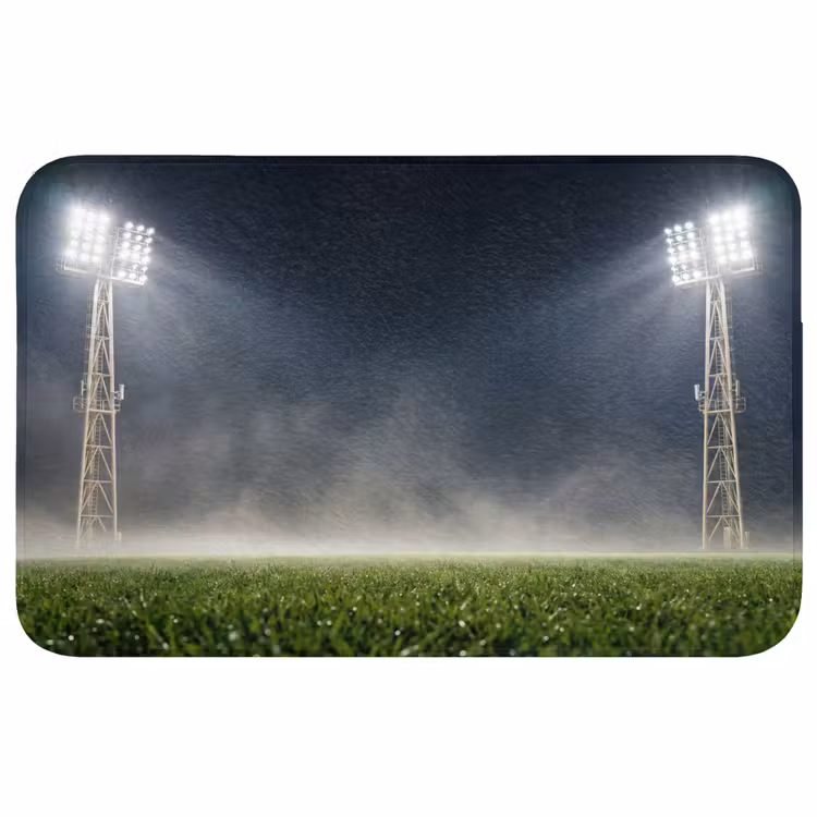 Stadion - Lichtmast - Sport - Nacht Badmat middel -3d