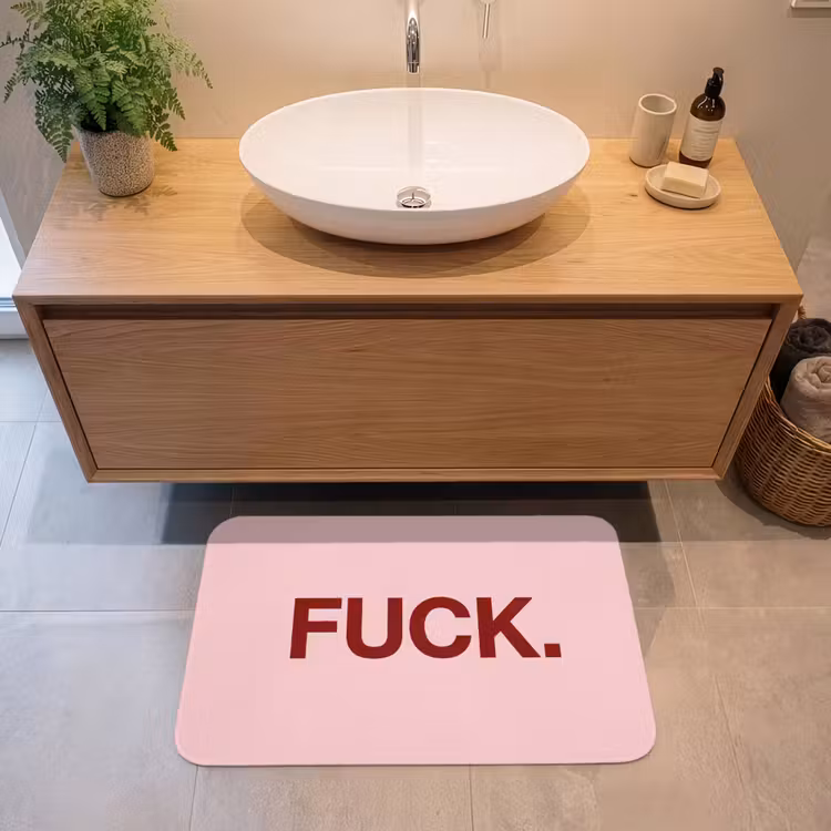Statement - Krachtig - Roze Badmat middel -sfeer1