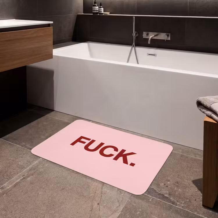 Statement - Krachtig - Roze Badmat middel -sfeer3