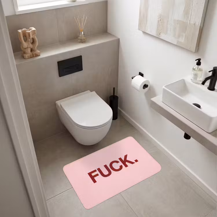 Statement - Krachtig - Roze Badmat middel -sfeer4