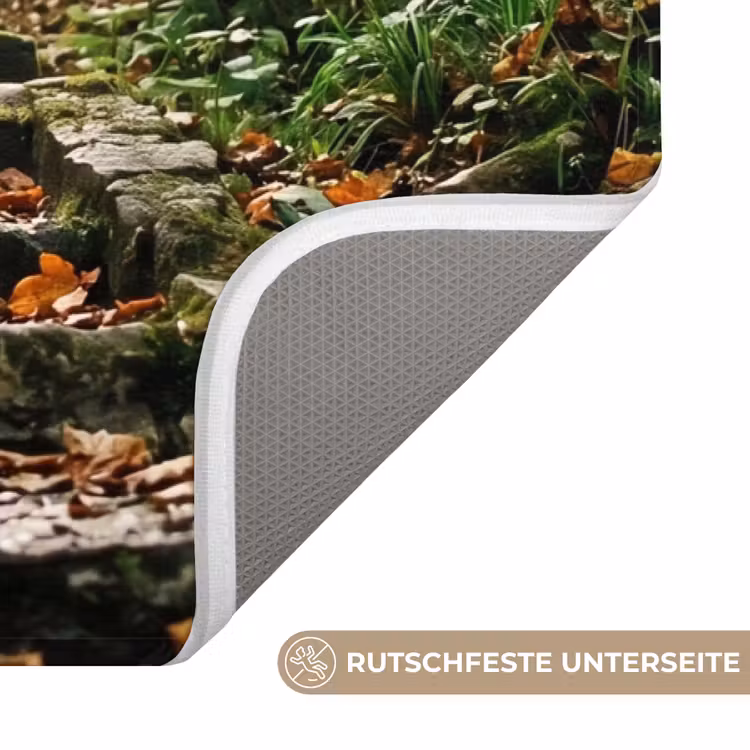 Stenen - Trap - Bos - Natuur Badmat middel -USP_AntislipDE