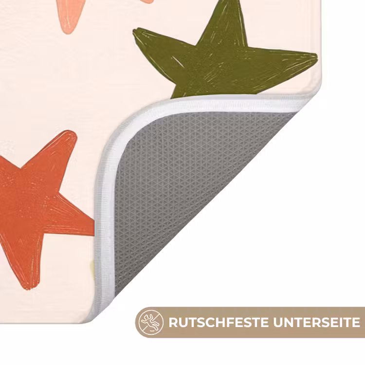 Sterren - Patroon - Kleurrijk Badmat middel 997 -USP_AntislipDE