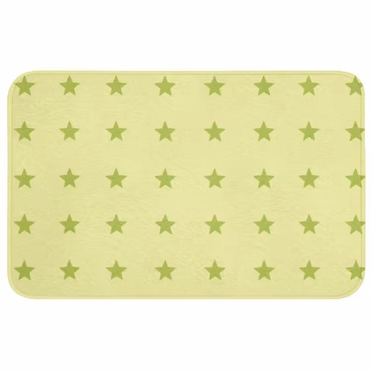 Sterren - Patroon - Groen Badmat middel 997 -3d