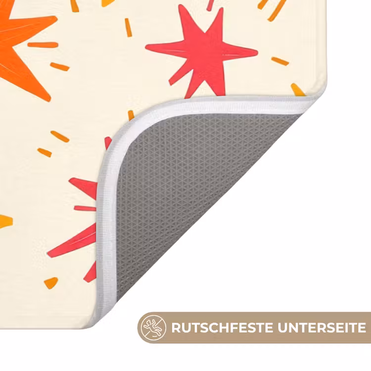 Sterren - Speels - Kleurrijk Badmat middel 997 -USP_AntislipDE