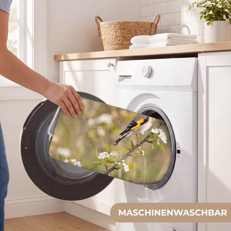 Putter - Bloesem - Lente - Natuur - Kleurrijk Badmat middel -USP_WasbaarDE