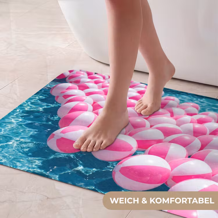 Strandballen - Roze - Water Badmat middel -USP_ZachtDE