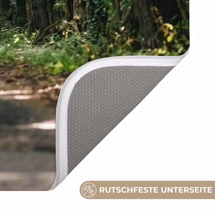 Weg - Bomen - Natuur - Groen Badmat middel -USP_AntislipDE