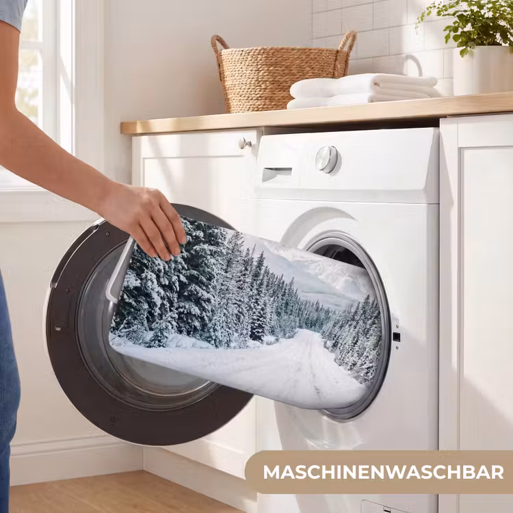 Weg - Sneeuw - Naaldbos - Winter - Avontuurlijk Badmat middel -USP_WasbaarDE