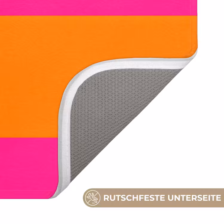 Strepen - Horizontaal - Roze Badmat middel 997 -USP_AntislipDE