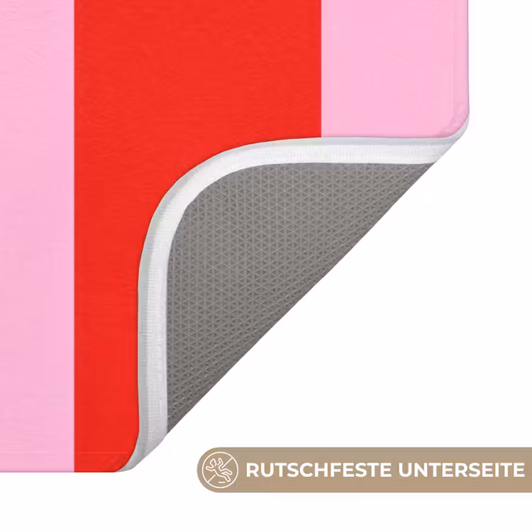 Strepen - Klassiek - Roze Badmat middel 997 -USP_AntislipDE