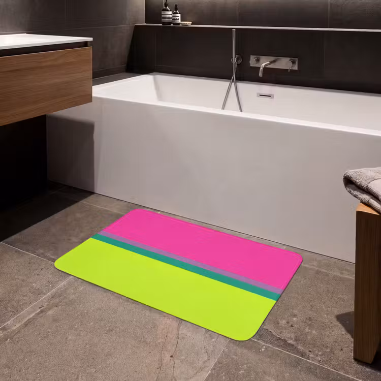 Strepen - Modern - Kleurrijk Badmat middel -sfeer3