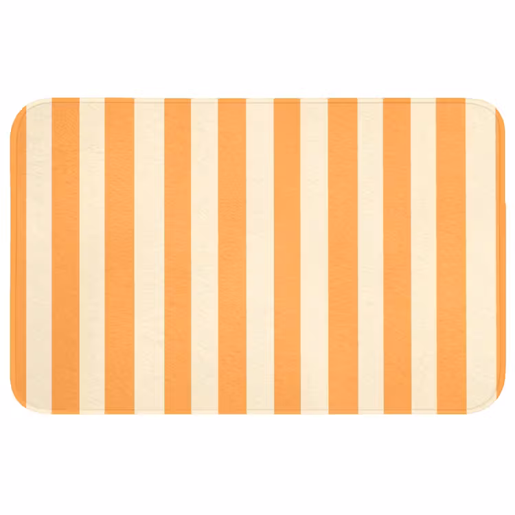 Strepen - Patroon - Oranje Badmat middel 997 -3d