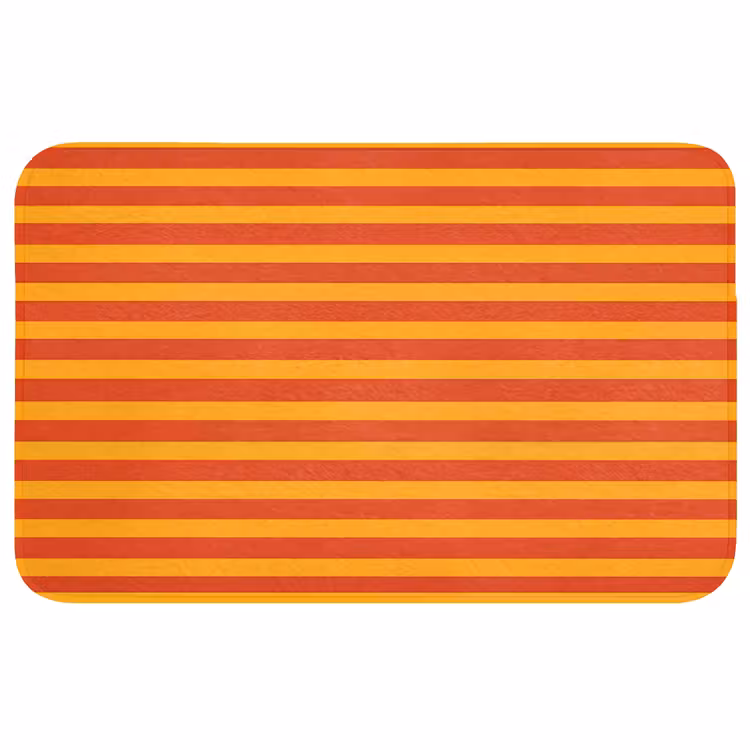 Strepen - Patroon - Oranje Badmat middel 997 -3d