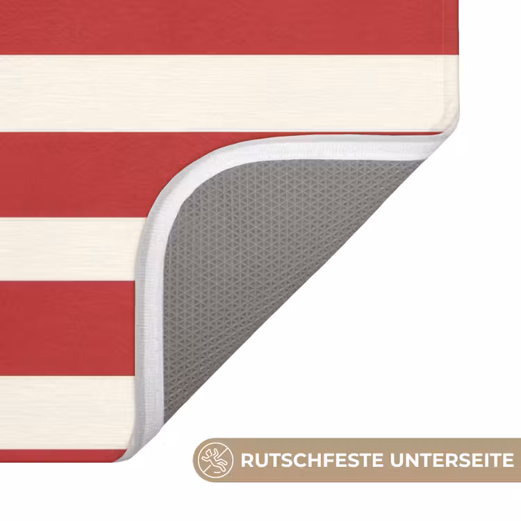 Strepen - Patroon - Rood Badmat middel 997 -USP_AntislipDE