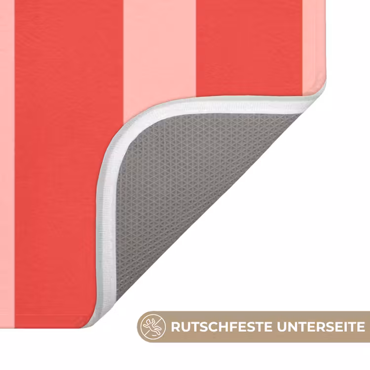 Strepen - Rood - Try again Badmat middel -USP_AntislipDE