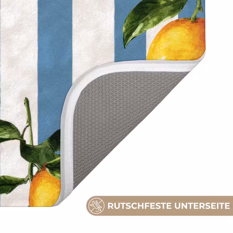 Strepen - Citroen - Blauw Badmat middel 997 -USP_AntislipDE