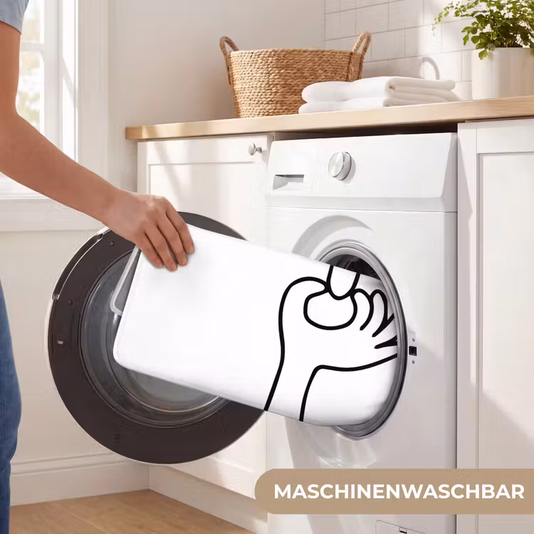 Line art - Gezicht - Wit Badmat middel -USP_WasbaarDE