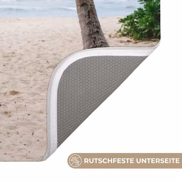 Surfboard - Palmbomen - Kleurrijk Badmat middel -USP_AntislipDE