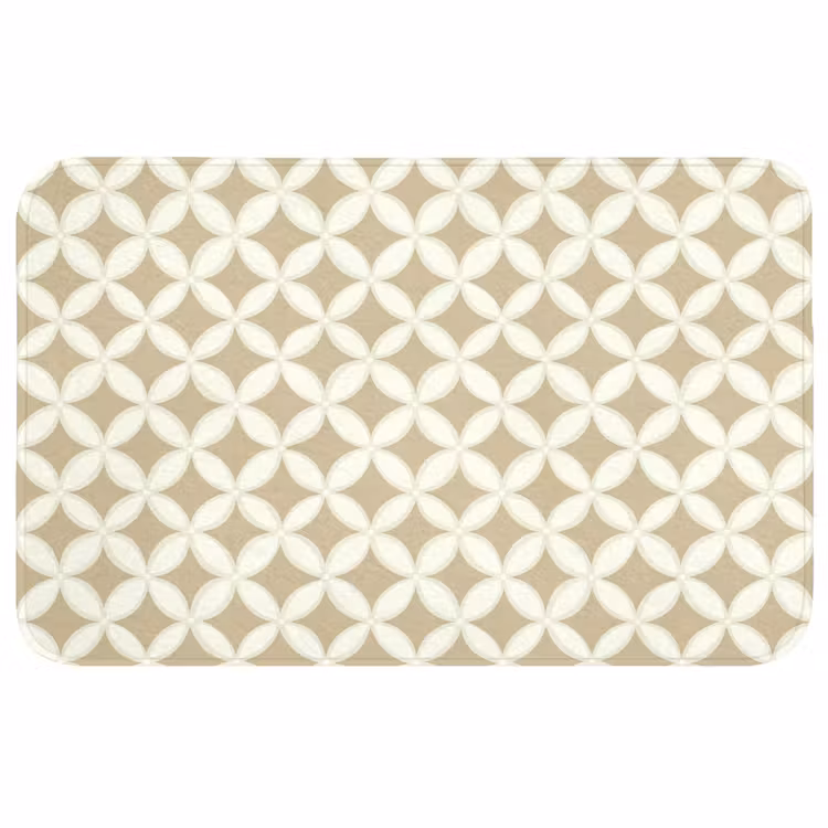 Symmetrisch - Motief - Beige Badmat middel 997 -3d