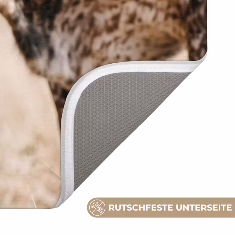 Texas Longhorn - Kalf - Weide - Dieren Badmat middel -USP_AntislipDE