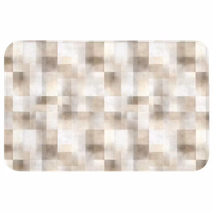 Textuur - Linnen - Beige Badmat middel 997 -3d