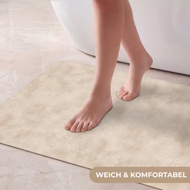Structuur - Spikkels - Beige Badmat middel 997 -USP_ZachtDE