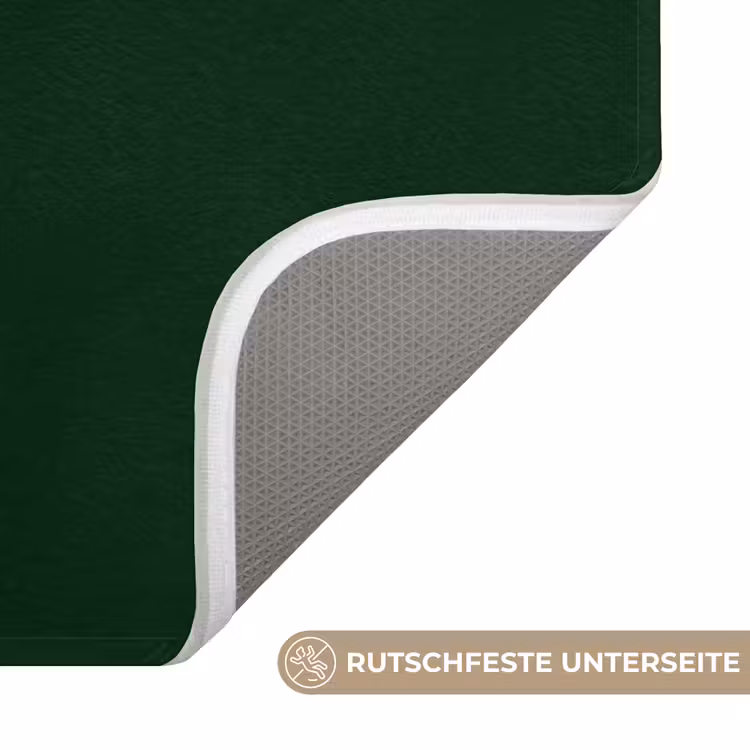 Tekstwolkje - Donkergroen - BLAH BLAH BLAH Badmat middel -USP_AntislipDE