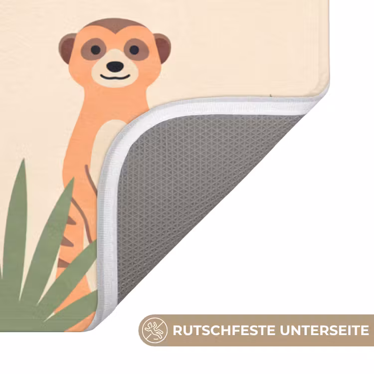 Dieren - Tropisch - Safari - Kleurrijk Badmat middel -USP_AntislipDE