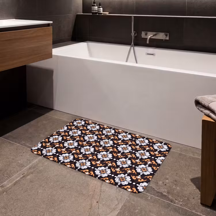 traditioneel - Element - Kleurrijk Badmat middel 997 -sfeer3