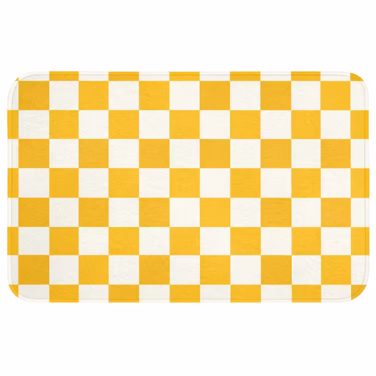Traditioneel - Patroon - Geel Badmat middel 997 -3d