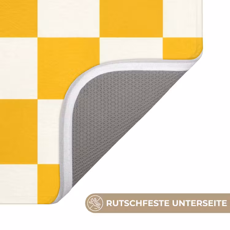 Traditioneel - Patroon - Geel Badmat middel 997 -USP_AntislipDE