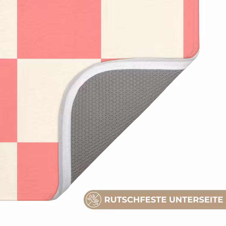 Traditioneel - Patroon - Roze Badmat middel 997 -USP_AntislipDE