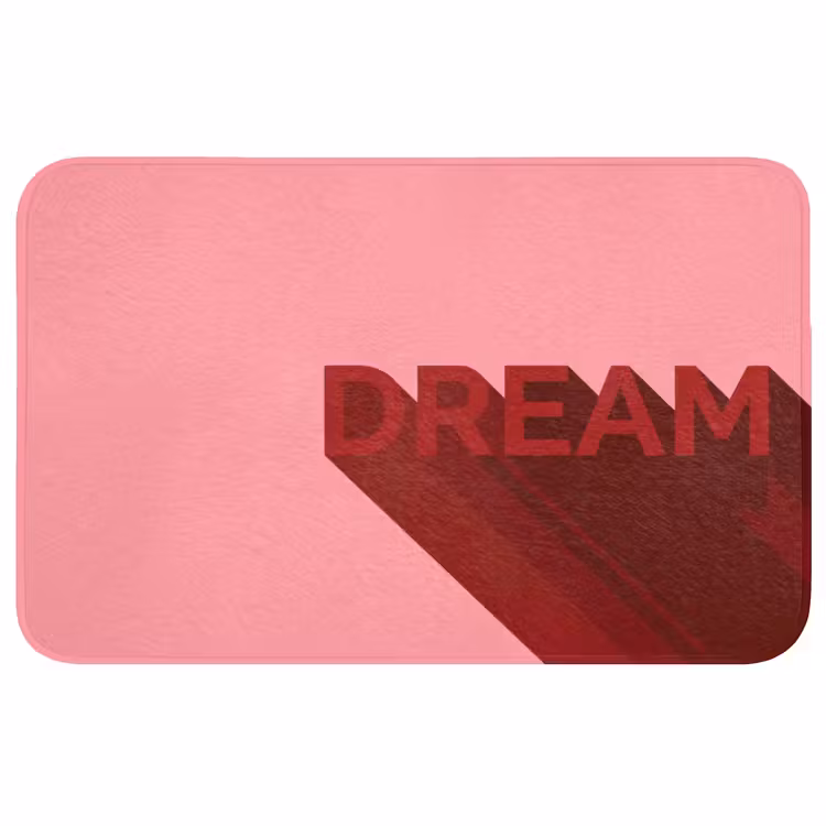 Dream - 3D - Rood - Roze Badmat middel -3d