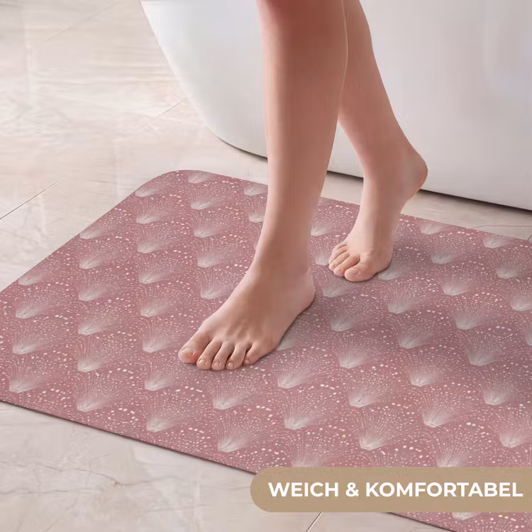 Trendy - Patroon - Roze Badmat middel 997 -USP_ZachtDE