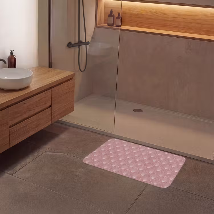 Trendy - Patroon - Roze Badmat middel 997 -sfeer2