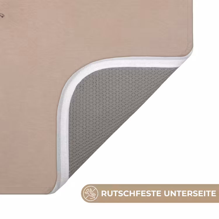 Droogbloem - Protea - Vintage - Beige - Rustiek Badmat middel -USP_AntislipDE