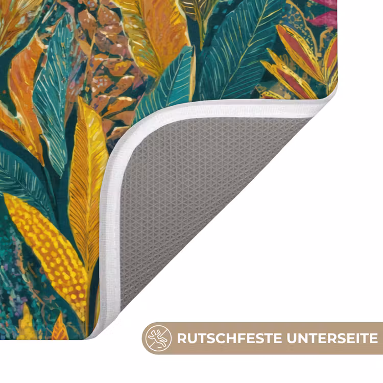 Tropische - Botanisch - Patroon - Kleurrijk - Exotisch Badmat middel 997 -USP_AntislipDE