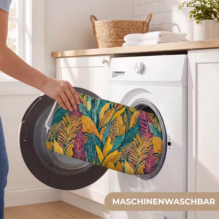 Tropische - Botanisch - Patroon - Kleurrijk - Exotisch Badmat middel 997 -USP_WasbaarDE