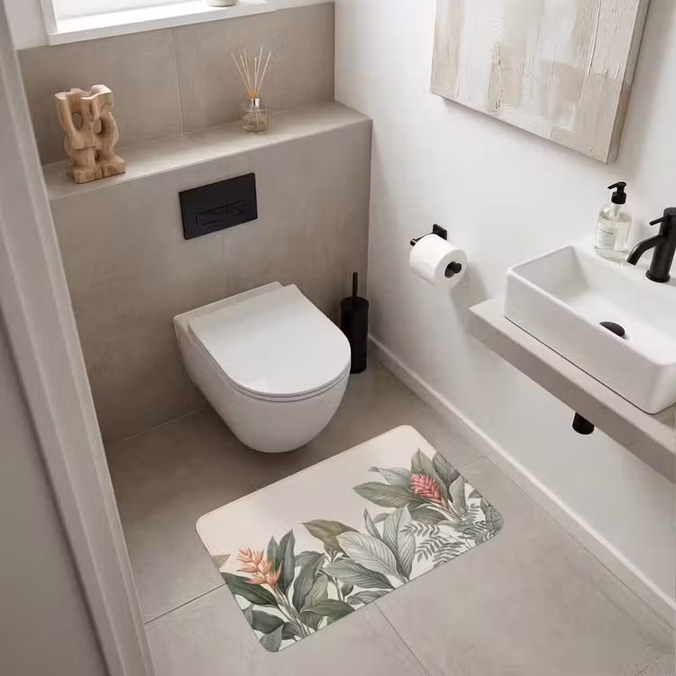 Tropisch - Planten - Modern - Groen Badmat middel -sfeer4