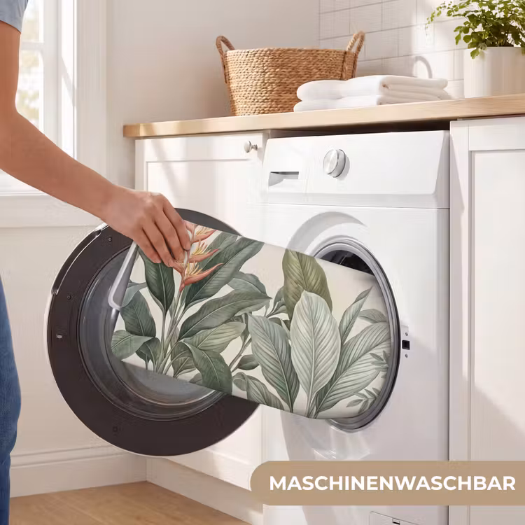 Tropisch - Planten - Modern - Groen Badmat middel -USP_WasbaarDE